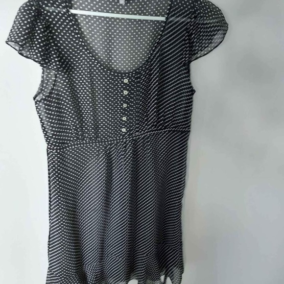 Polkadot Black and White Summer Dress - Picture 1 of 3